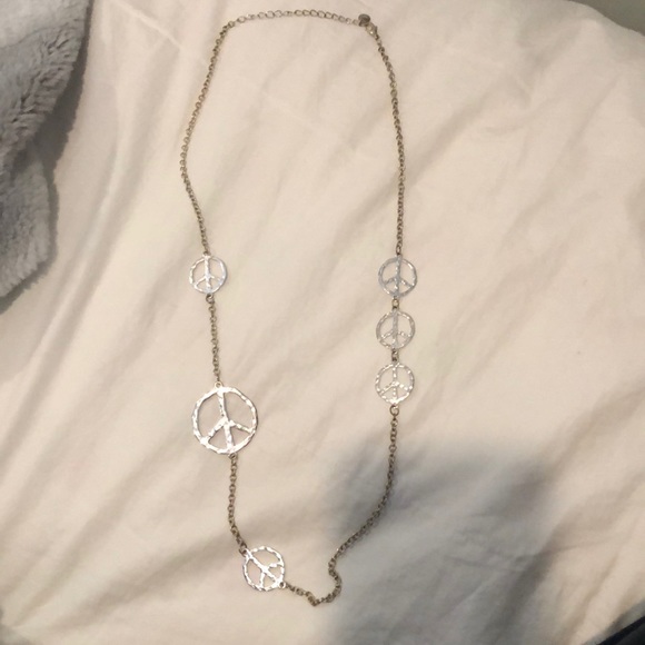 Peace Sign Necklace - Picture 1 of 2